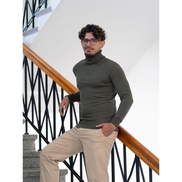 Poolopaita merinovillaa, unisex - Vihreä