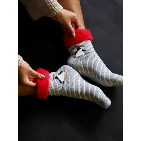 Joulupingviini, pörrösukat koko perheelle